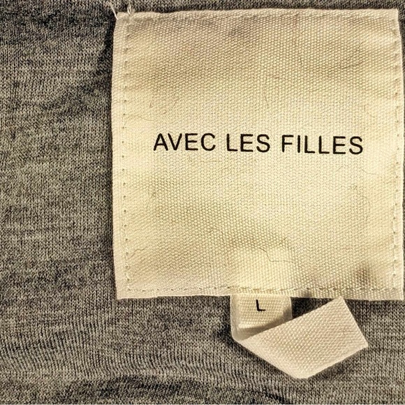 NWT AVEC LES FILLES SHORT GROOVED FAUX FUR PUFFER COAT - L - Picture 4 of 4